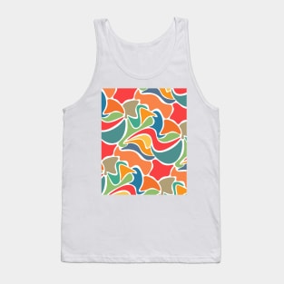 Irregular shapes puzzle in vibrant colors, colorful abstract design Tank Top